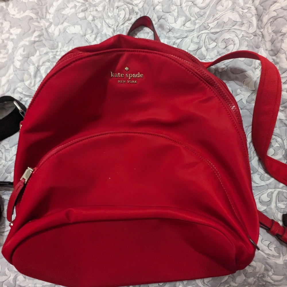 Kate Spade Red Backpack
